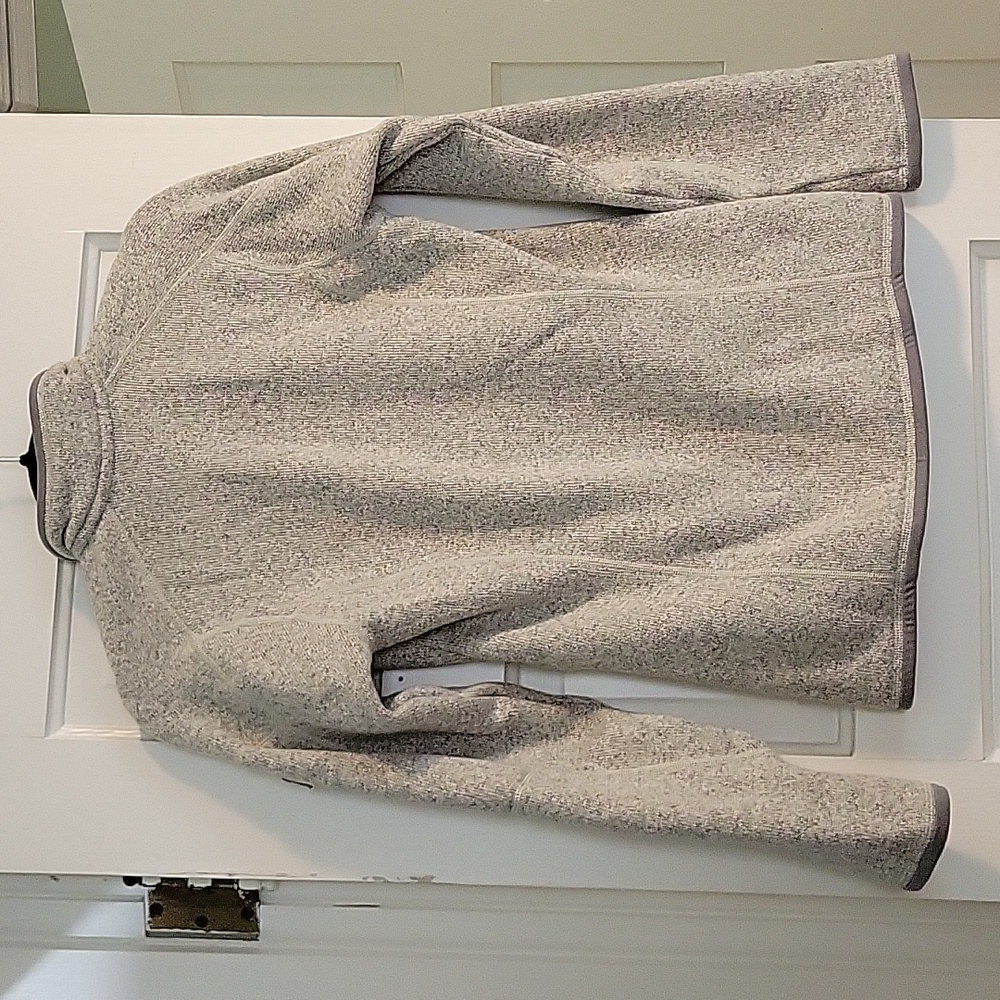 Patagonia Light Gray Full-Zip Fleece Jacket - Picture 2 of 9